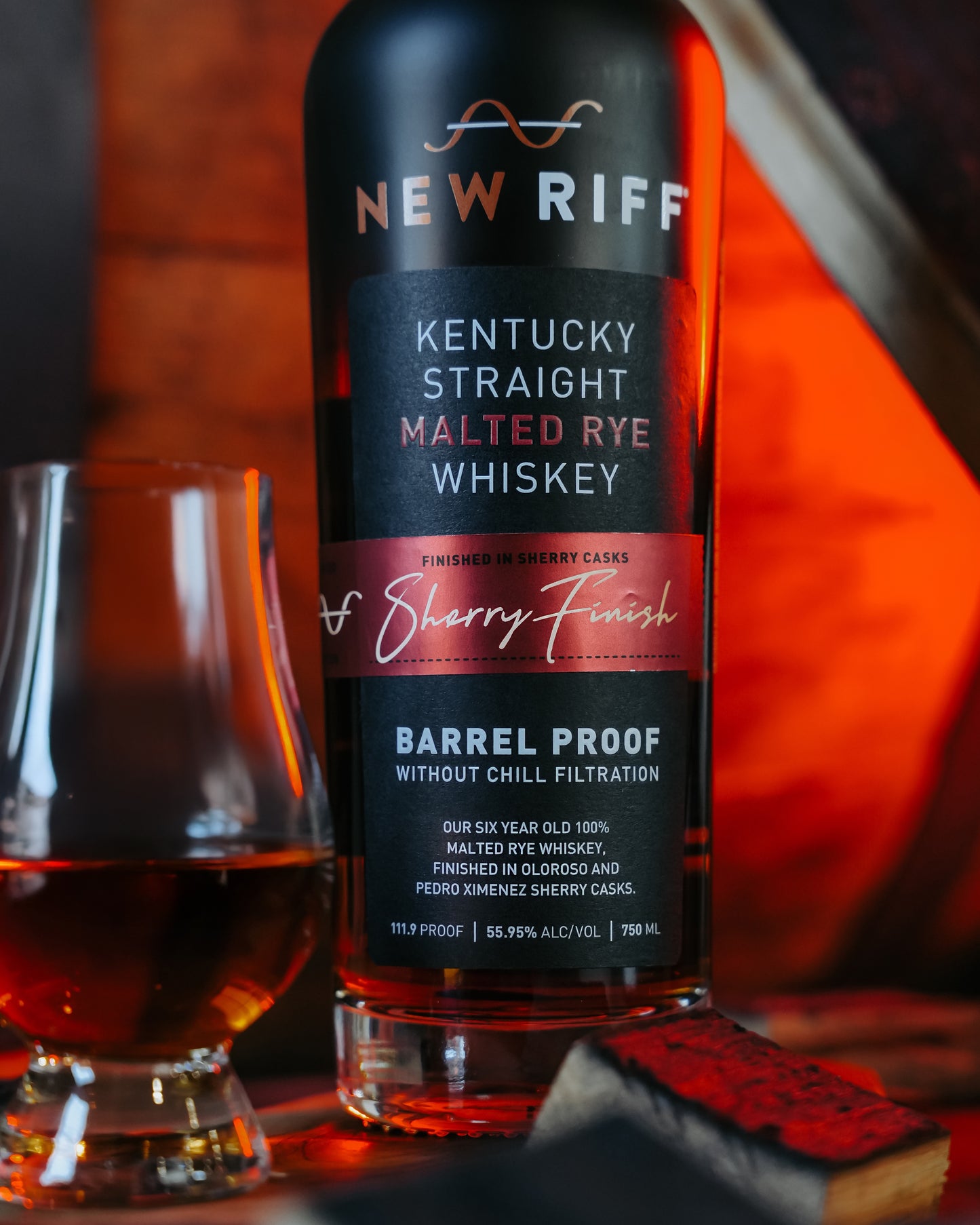 New Riff Kentucky Straight 100% Malted Rye Whiskey Finished in Sherry Casks